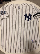 2000 WS Russell Authentic New York Yankees #21 Paul O'Neill Jersey 52 2XL