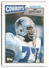 1987 Topps #268 Jim Jeffcoat Dallas Cowboys