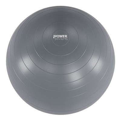Power Systems Versa Ball Pro 55cm Stability Ball Exercise Core Gray Balance Fits