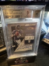 2018 Panini Contenders Cracked Ice Auto #112 Lamar Jackson /24 BGS 9.5 Gem Mint