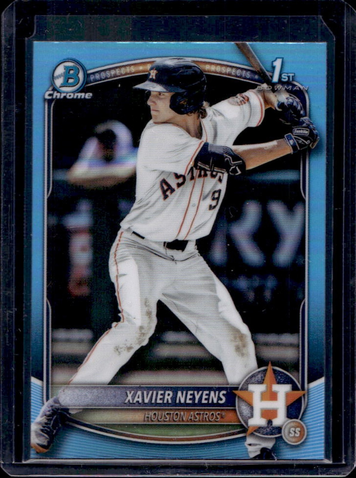 2025 Bowman Draft Xavier Neyens Chrome Sky Blue Refractor 1st #BDC-2 Astros