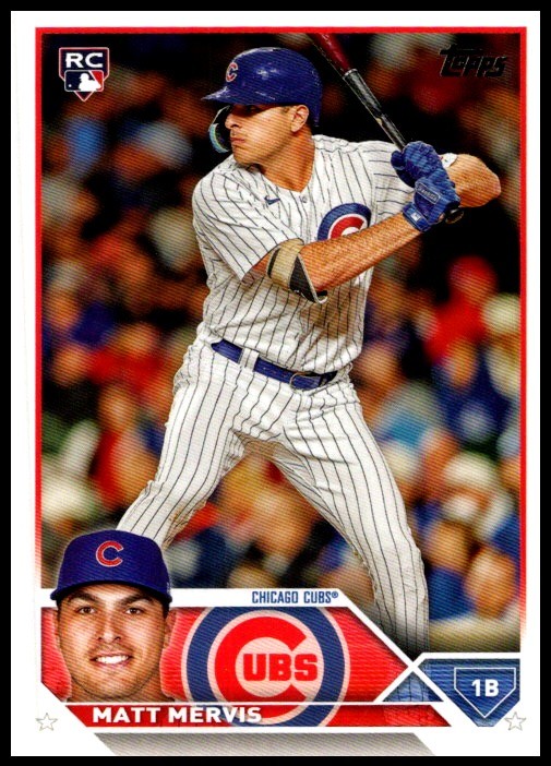2023 Matt Mervis Rookie Topps Update Series Baseball #US42 Chicago Cubs