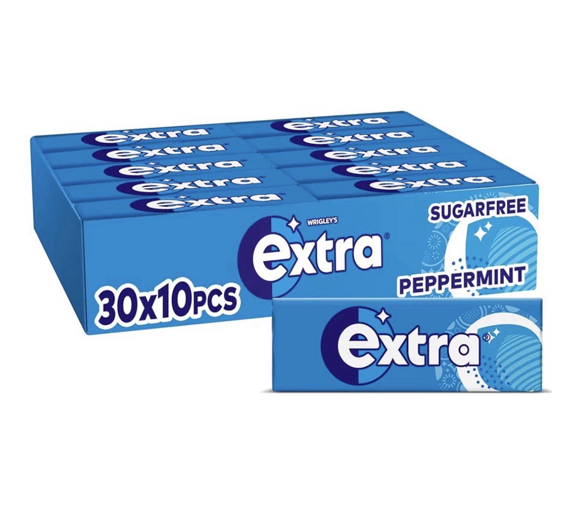 Wrigley’s Extra Peppermint Sugar Free Chewing Gum Bulk Pack 30x10 Everyday Use