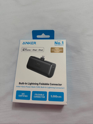Anker Nano 5000MAh Power Bank w/ Lightning Foldable Connector (MFi-Certified)