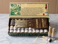 AMARO UNDERBERG ORIGINALE RARO. 20 Bottiglie da 20ml e cintura in Pelle + Fibbia