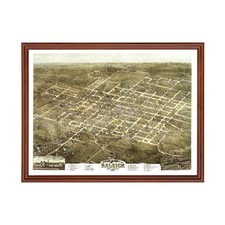 Old Map of Raleigh, NC 1872 - Vintage Raleigh North Carolina