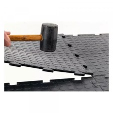 Garage Interlocking Floor Tiles Vinyl Workshop Flooring Checked Bubble Matting