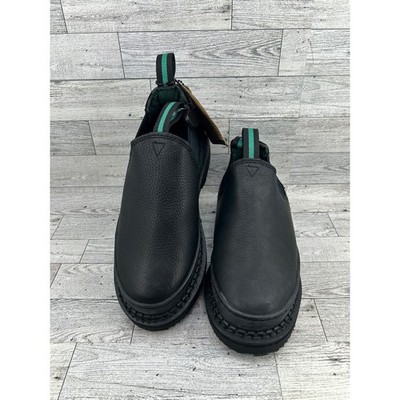 Georgia Boot Giant Romeo Women Size 6.5W Black Leather Slip On Work Shoes G3060