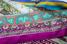 Pretty Silk Ribbons /Silk Skein /Silk Cuttings / Snippets Scraps / Recycled SL21