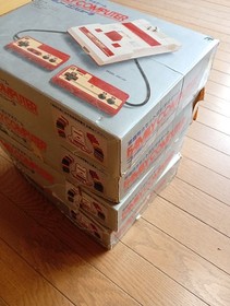 Nintendo Famicom Console Lot of 4 Box Manual AC Adapter Junk