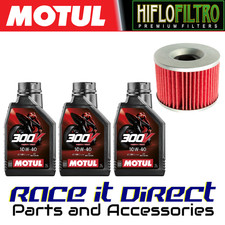 Oil and Filter for Kawasaki Z400 J 4 Cyl 1980-1983 MOTUL 300V & Hiflo