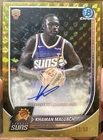 Khaman Maluach RC 2025-26 Topps Bowman Chrome Auto Gold Geometric /50 ⭐️SUNS⭐️🔥