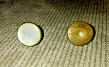 VINTAGE SAMPSON TRIPLE PLATE TUXEDO STUD  MOTHER OF PEARL NO MATCH SINGLES 20s 