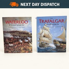 Waterloo & Trafalgar Companion 2 Book Set Military History Mark Adkin HB DJ