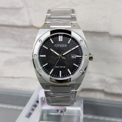 Citizen BM7660-54E Eco-Drive Black Dial New full Set Stainless Steel Men's Watch