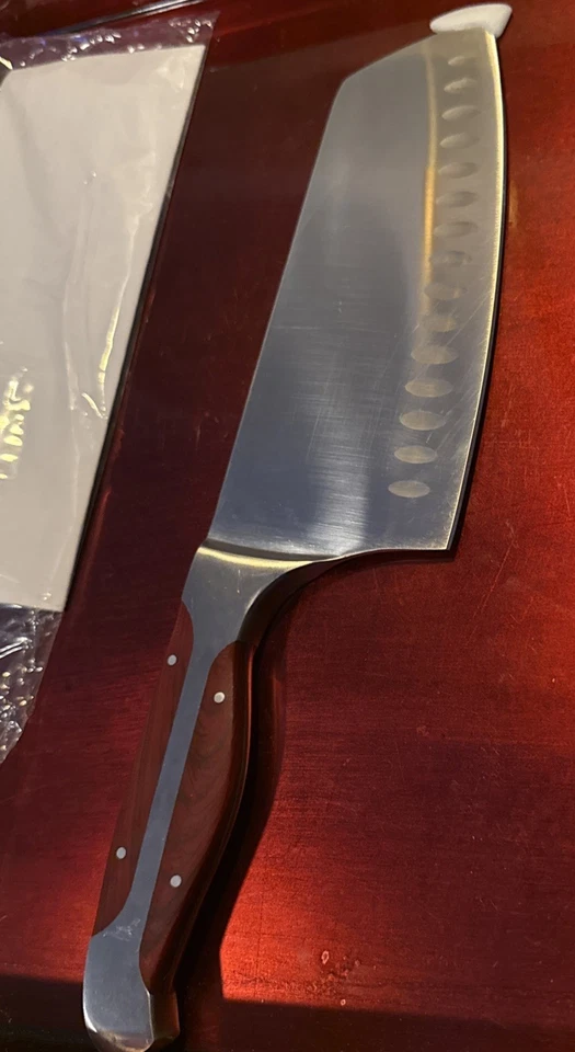 Faca alemã de aço carbono alto Gunter Wilhelm Executive Chef Series Santoku 7” - Imagem 3 de 4
