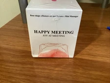 Rose Shaped Mini Massager for Women Happy Meeting Joy At Meeting *New & Sealed*