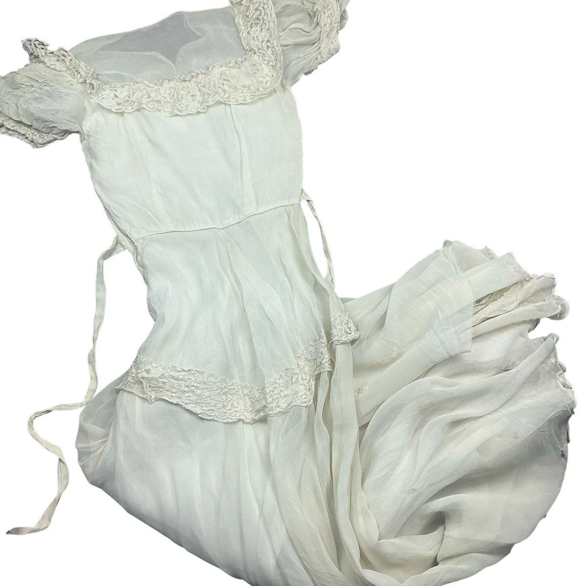 Lace 1930s Decade Vintage Wedding Dresses & Veils for Women for sale | eBay