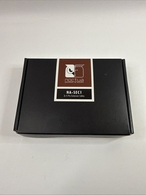 Noctua NA-SEC1 30cm 4-Pin Extension Cables for PWM Fans - Sleek Black Design