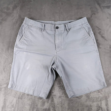 BONOBOS Slim 9 Inch Gray Casual Chino Shorts Mens 33