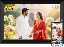 FRAMEO 10.1 inch 32GB Digital Photo Frame IPS Touch Screen Auto-Rotate