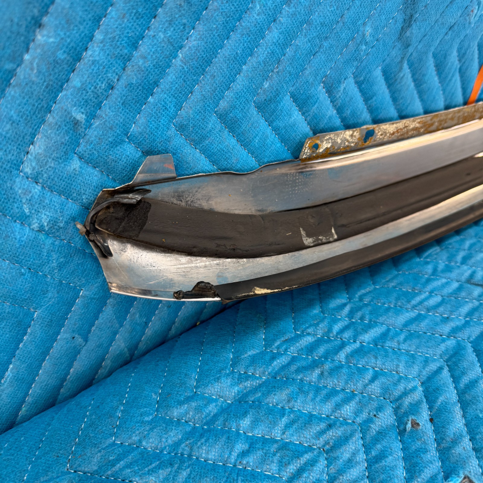 1989–1991 CHRYSLER TC MASERATI 46K Windshield Top Chrome Reveal Molding Trim OEM