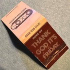 Vtg OSKO’S Disco Matchbook 333 S. La Cienega Discotheque Thank God it’s Friday — photo 4