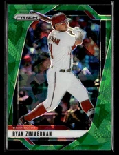 2025 Panini Prizm - Green Ice Prizm - #205 Ryan Zimmerman - Washington Nationals