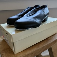 Bloch Women's Tap Dance Shoes Black Leather Slip On Style Size 5.5 M EUC