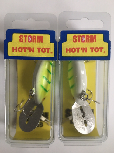 Leurre de pêche vintage Pre Rapala Storm Hot'n Tot craw naturaliste