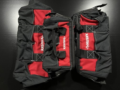 #ad #ad Husky 18 in. 15 in. and 12 in. Tool Bag Combo HD60258A TH FD $59.99