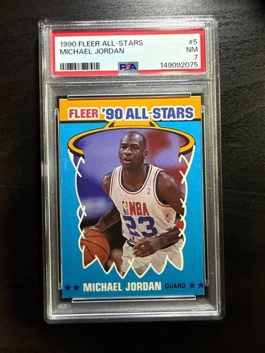1990 Fleer Michael Jordan All-Star #5 PSA 7