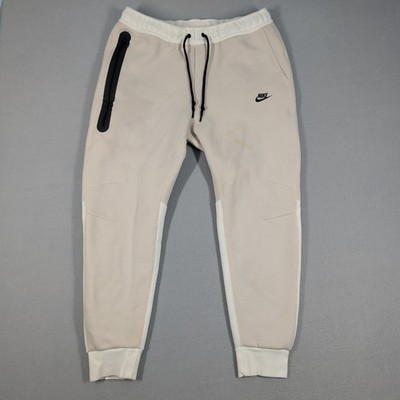 Nike Joggers Mens XL Cream Tech Fleece FB8002-104 Sweatpants Tapered Athletic