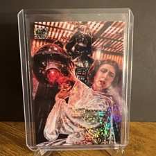 2024 Topps Chrome Star Wars Galaxy Darth Vader and Princess Leia Mini Diamond 2