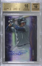2014 Bowman Sterling Purple Refractor 40/50 Gary Sanchez BGS 10 Auto 2t7