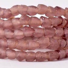 Krobo "Recycled" Powder Glass Purple Trade Beads