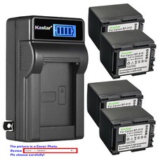 Kastar BP-819 Battery LCD Wall Charger for Canon VIXIA HF M301 HFM301 M40 HFM40