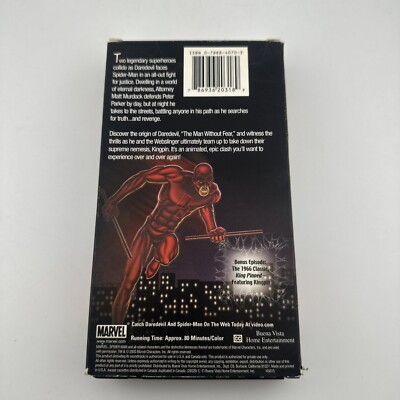 Daredevil Vs. Spider-Man (VHS, 2003) 786936203189| eBay