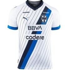 $140 Puma Monterrey 2023-24 Mens Away Authentic Match Jersey White Blue S / M