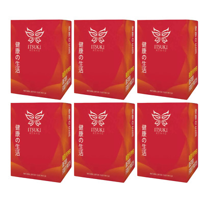 6 X Itsuki Kenko Foot Pads 40's Natural Red Pepper & Herbal Blend Removal Toxin