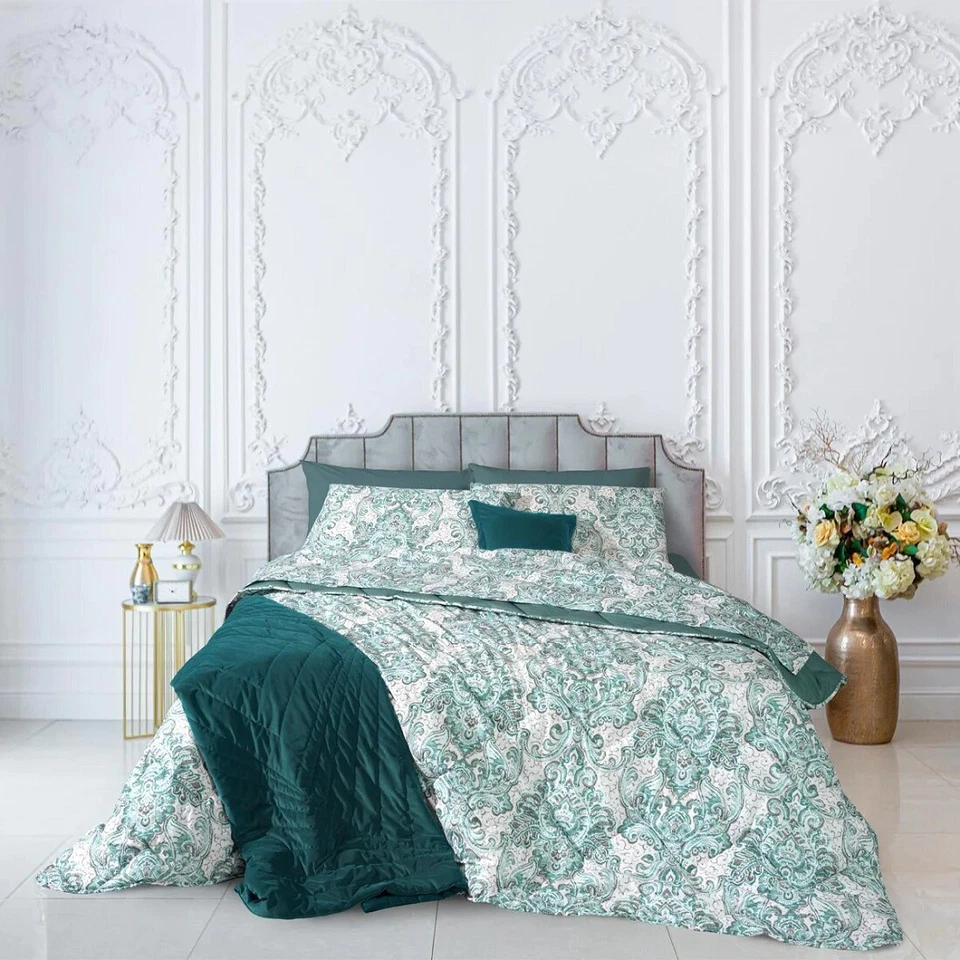 Trapunta Matrimoniale Happidea Piumone Happidea Amber Blu - Immagine 2 di 4