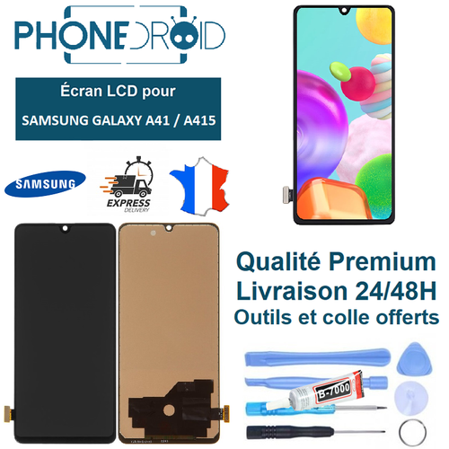 Screen Complete LCD + Tactile Samsung A41 (A415) Black + Tools, Stock Fr |  eBay