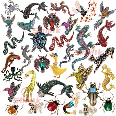 Animal Series Vintage Brooches Pin Jewelry Banquet Gifts Accessories Party