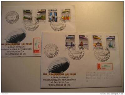 HUNGRIA HONGRIE HUNGARY Aerostat Au-dessus Dirigible Zeppelin Aereo Aerial Astro