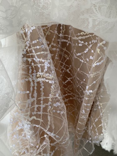 US22w UK26 GALINA SIGNATURE Elfenbein/Biskus Spitzenmantel Hochzeitskleid UVP £1350 - Bild 21 von 23