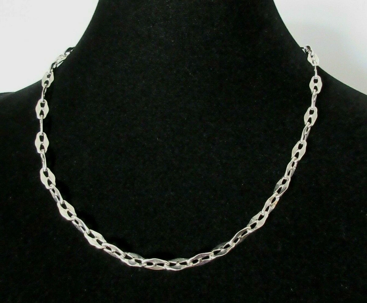 9k white hotsell gold chain