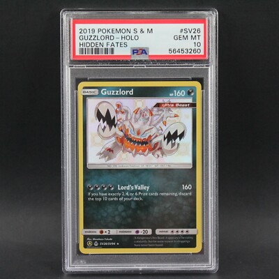 PSA 10 Guzzlord SV26 Shiny Holo 2019 Pokemon Sun & Moon