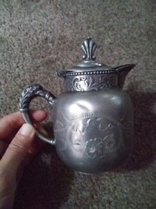Antique Creamer The Barker Silver Co. Quadruple Plate