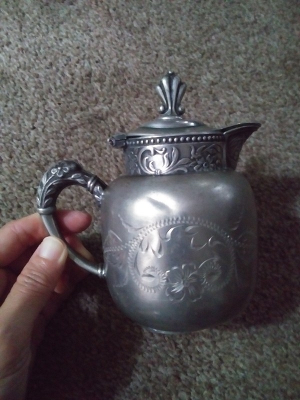 Antique Creamer The Barker Silver Co. Quadruple Plate