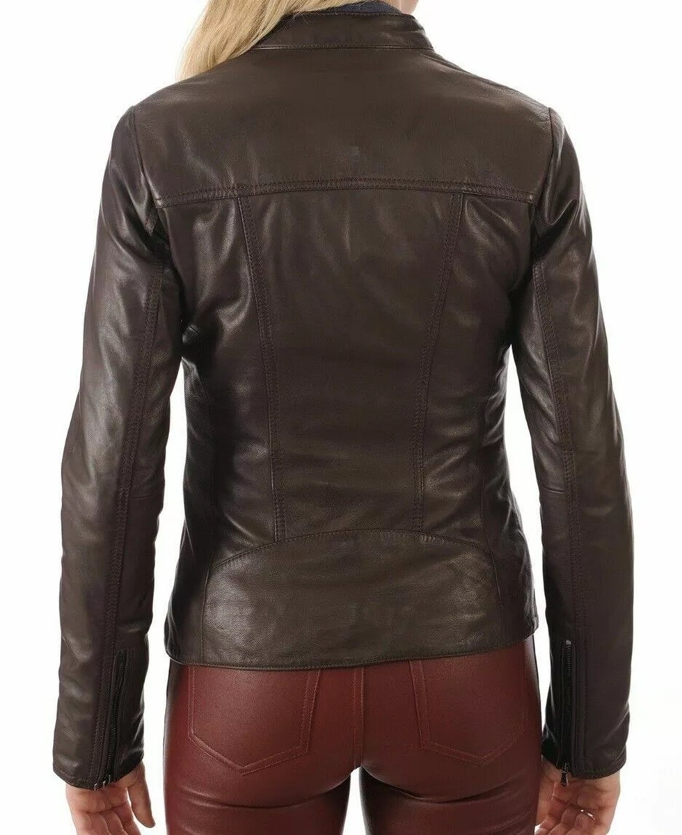 ジャケット・アウター Nolley's Lamb Leather Jacket Brown ジャケット・アウター Nolley's Lamb Leather Jacket Brown
